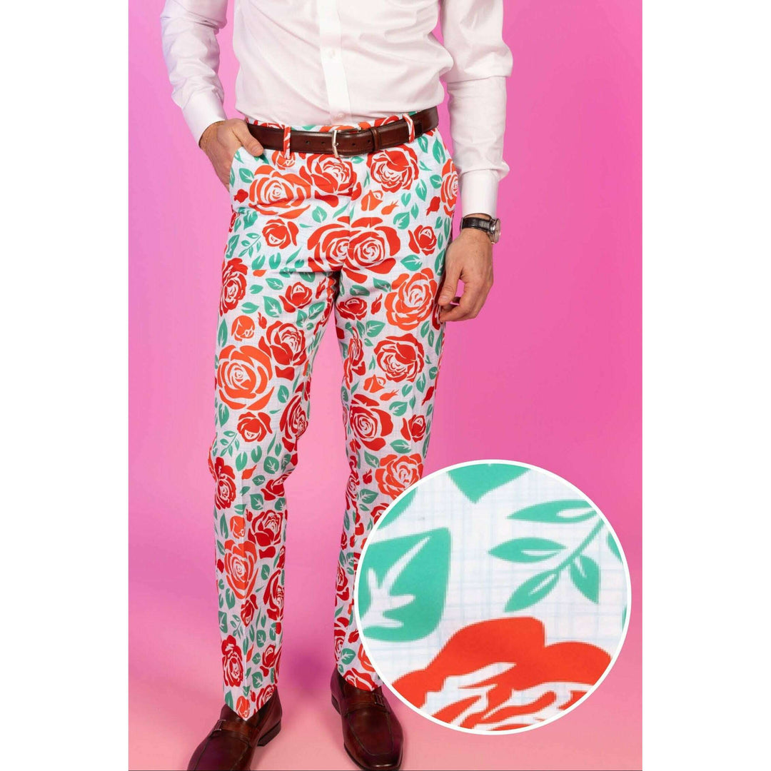 The Win By A Rose | Derby Roses Suit Pants