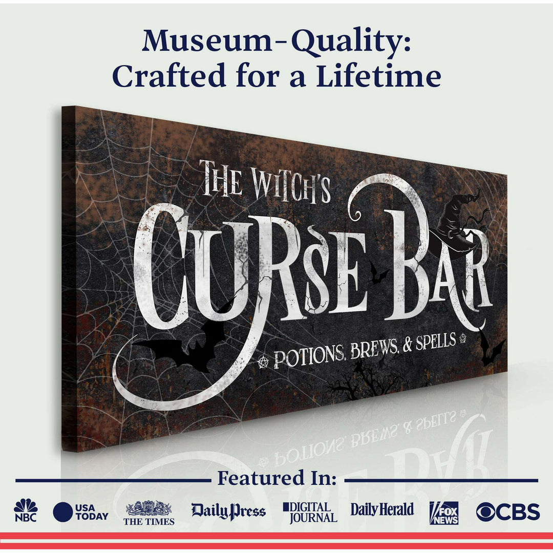 The Witch's Curse Bar Halloween Sign III