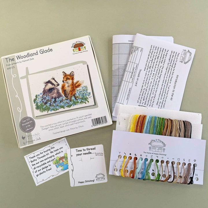 The Woodland Glade XHD125 Counted Cross Stitch Kit
