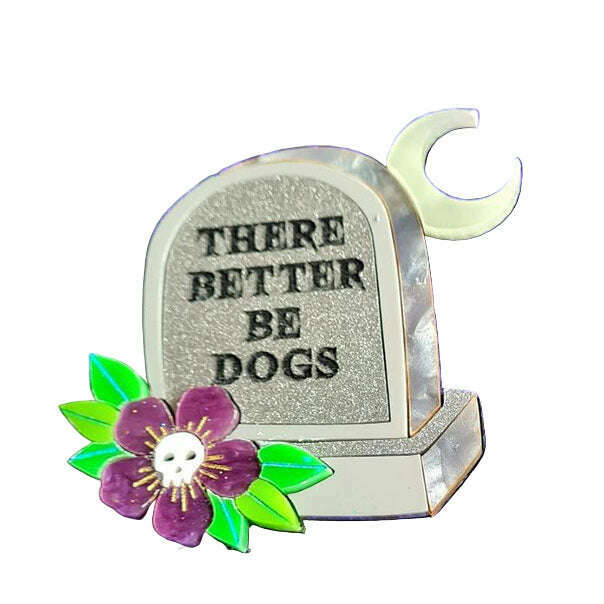 Gravestone Epitaph Brooch by Cherryloco Jewellery 2