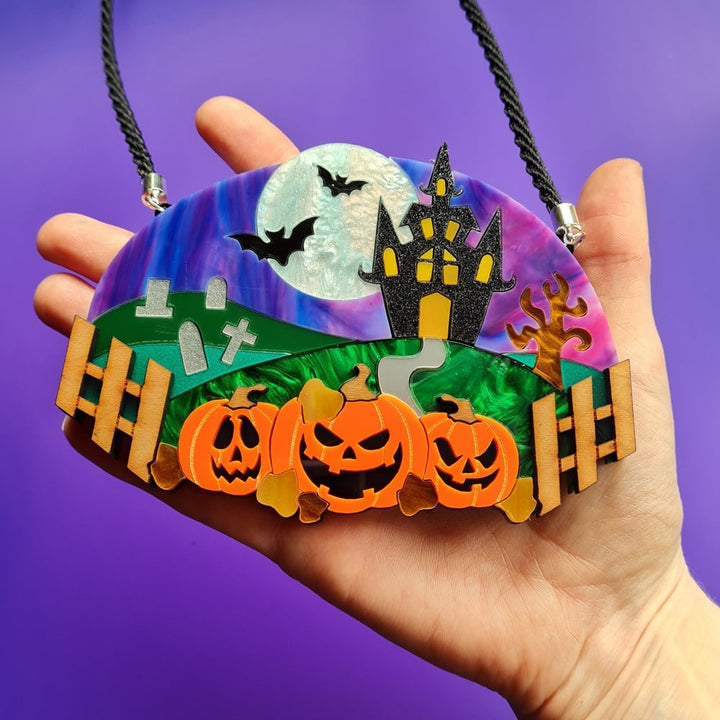 This Is Halloween Statement Necklace By Cherryloco Jewellery 3