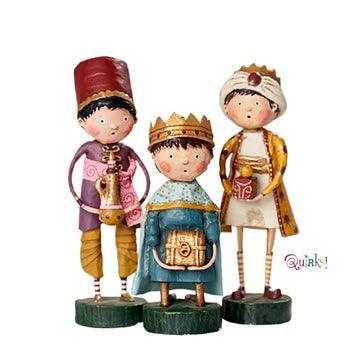 Three Wise Men Nativity Figurines by Lori Mitchell