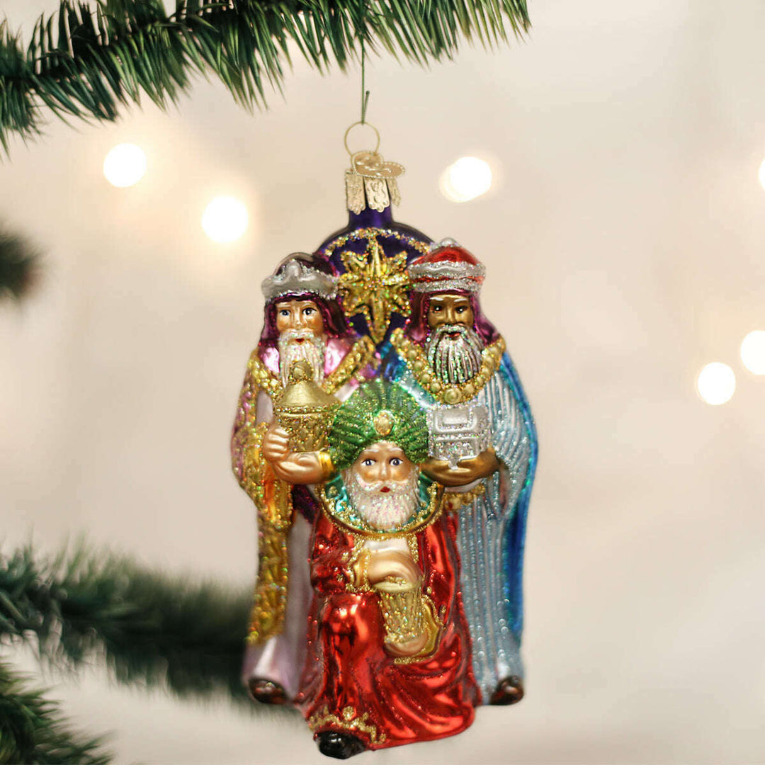 Old World Christmas Three Wise Men Blown Glass Ornament