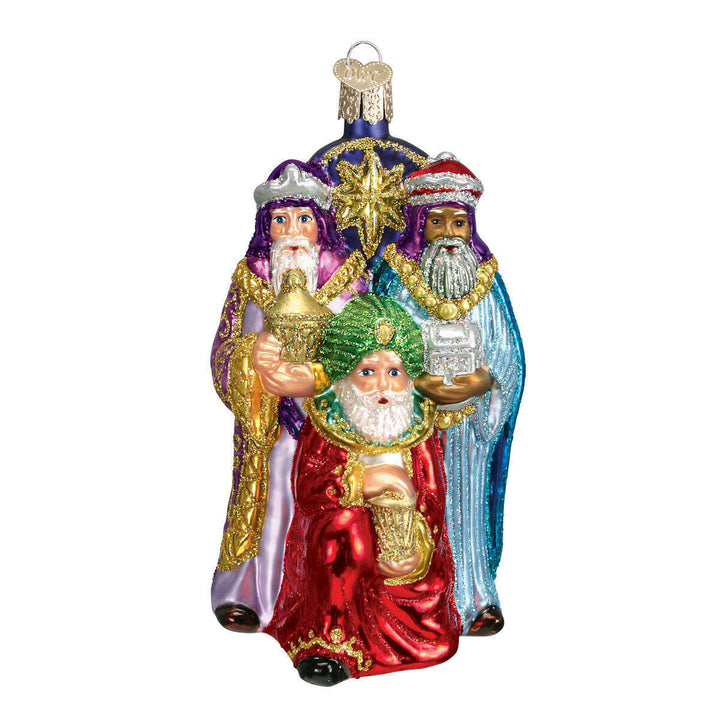 Old World Christmas Three Wise Men Blown Glass Ornament