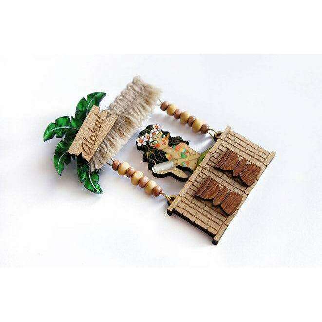 Tiki Bar Brooch by Laliblue - Quirks!