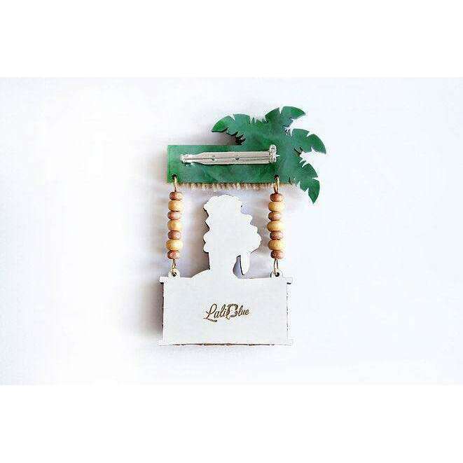 Tiki Bar Brooch by Laliblue - Quirks!