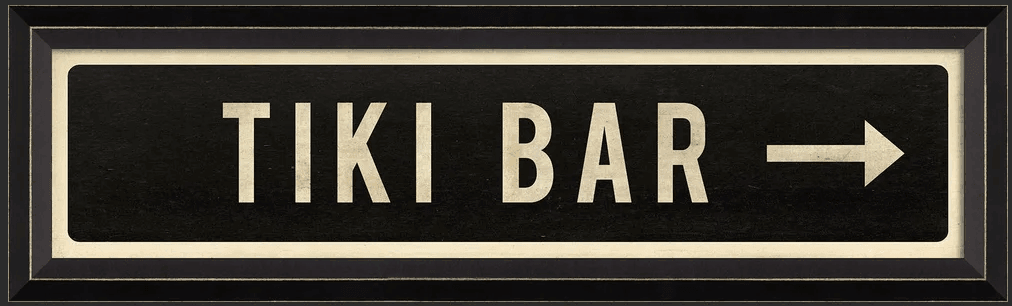 Tiki Bar Framed Wall Art - Quirks!