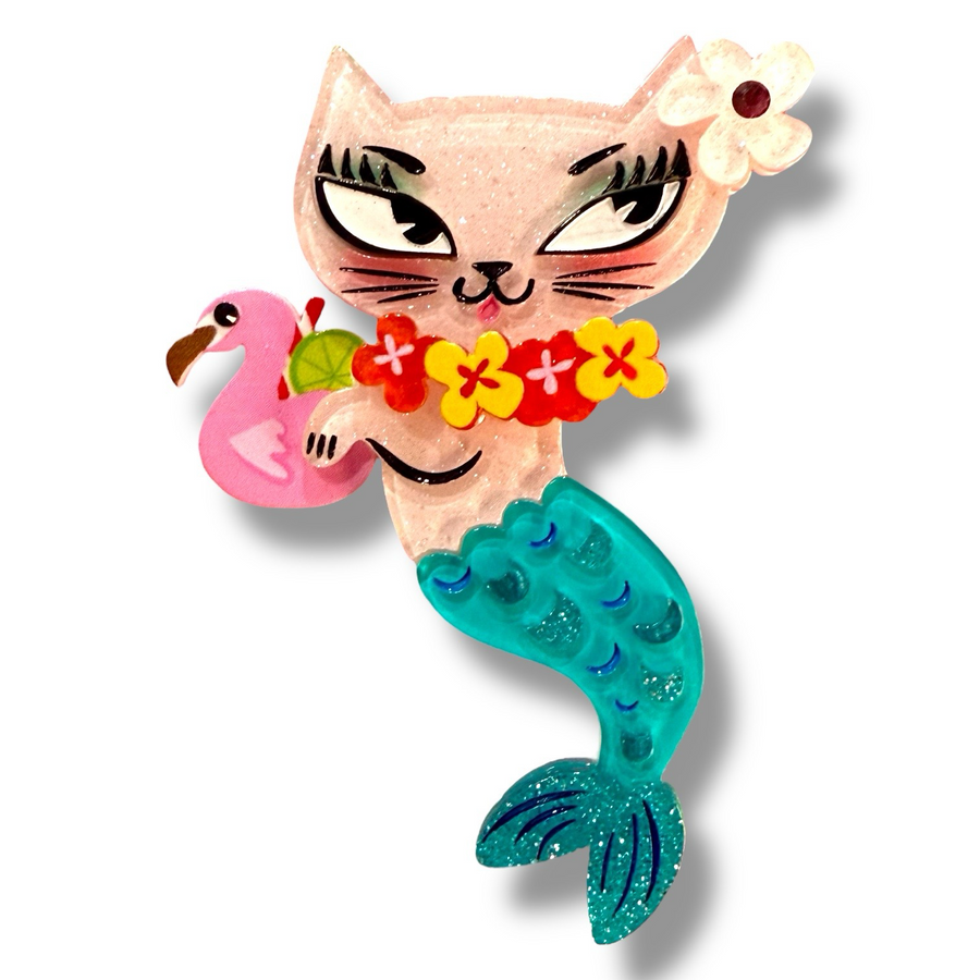 Tiki Merkitty Brooch by Miss Fluff x Lipstick & Chrome – view 2