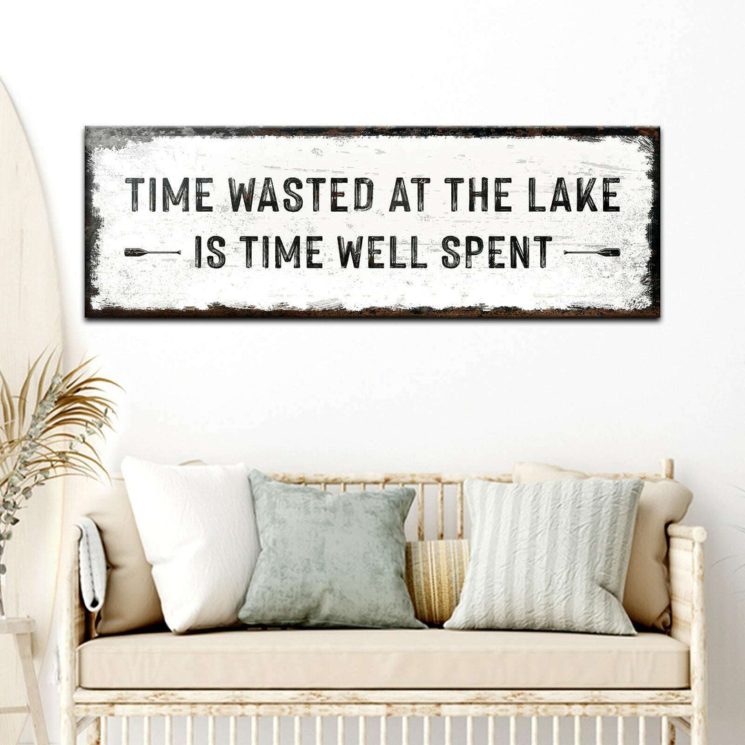 Time At The Lake Sign