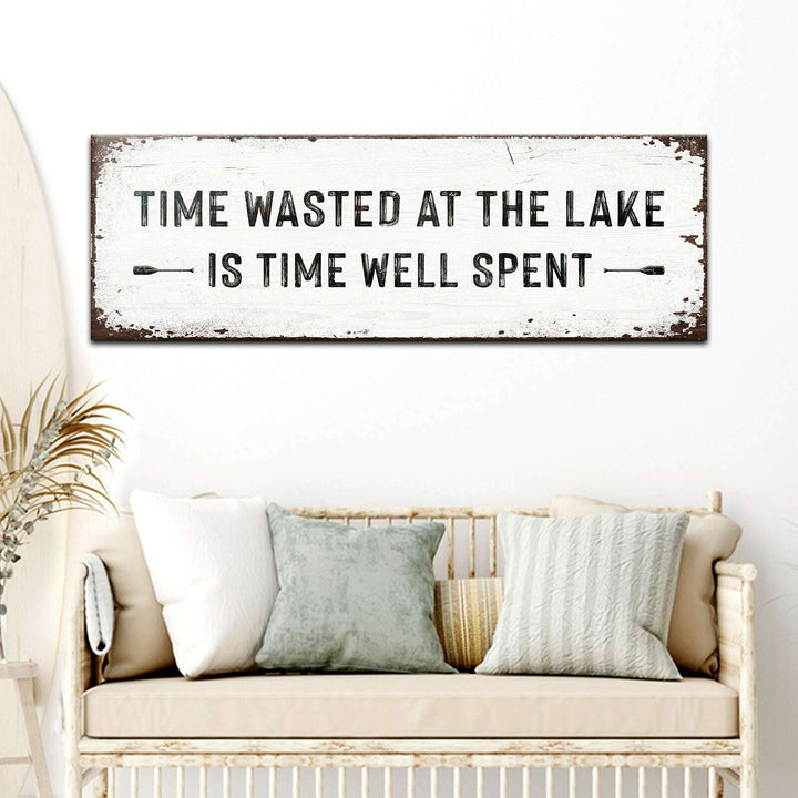 Time At The Lake Sign