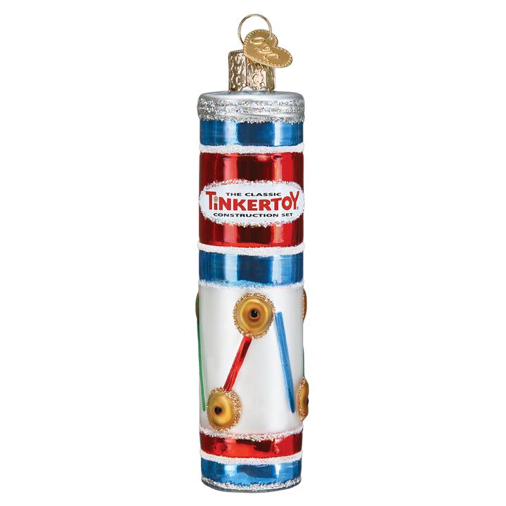 Old World Christmas Tinkertoy Blown Glass Ornament