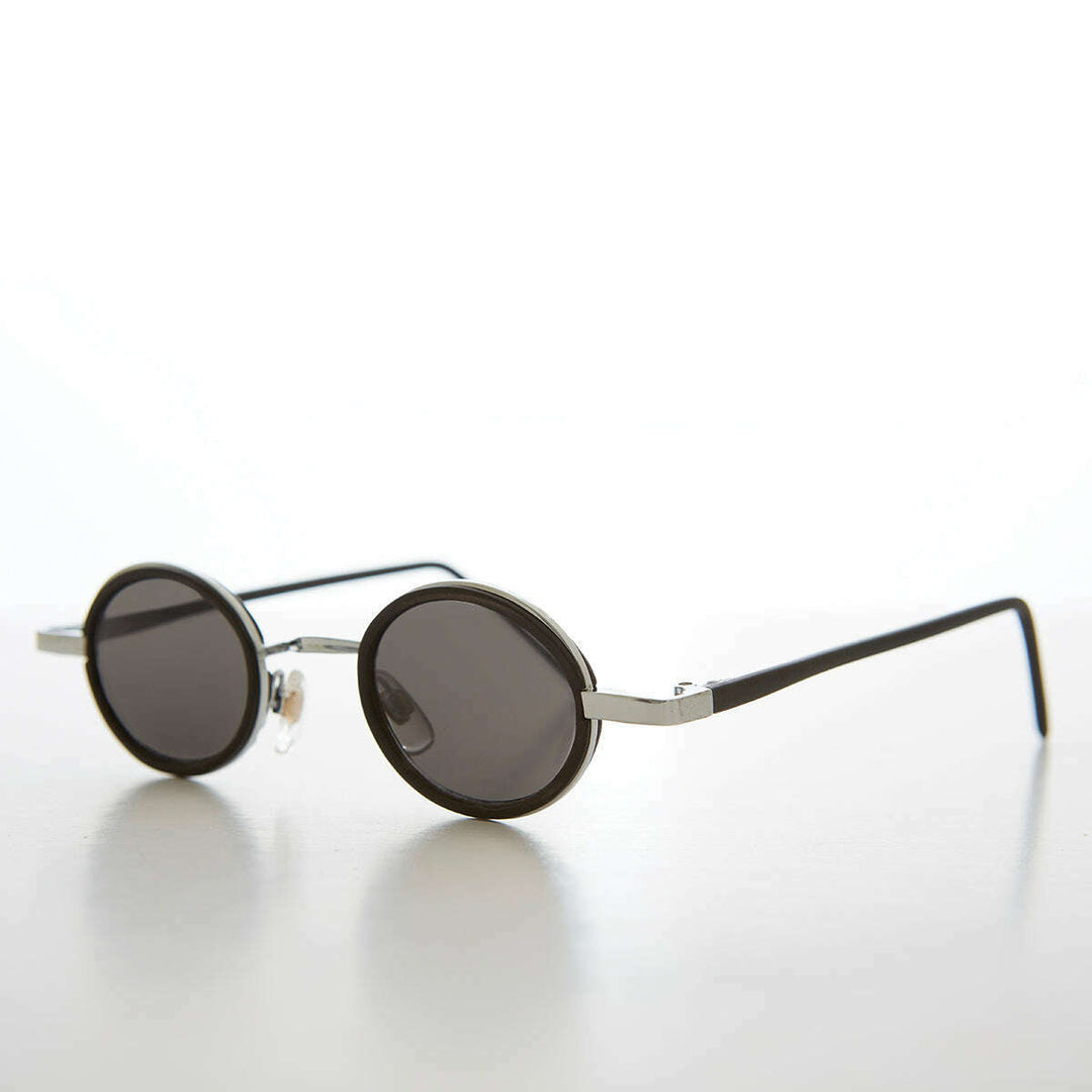 Tiny Oval Indie Futuristic Sunglasses - Weldon