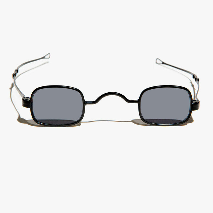 Tiny Rectangular Spectacle Sunglass with Sliding Temples - Kane