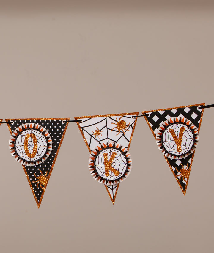 Spooky Spider Garland by Bethany Lowe Designs, image 3