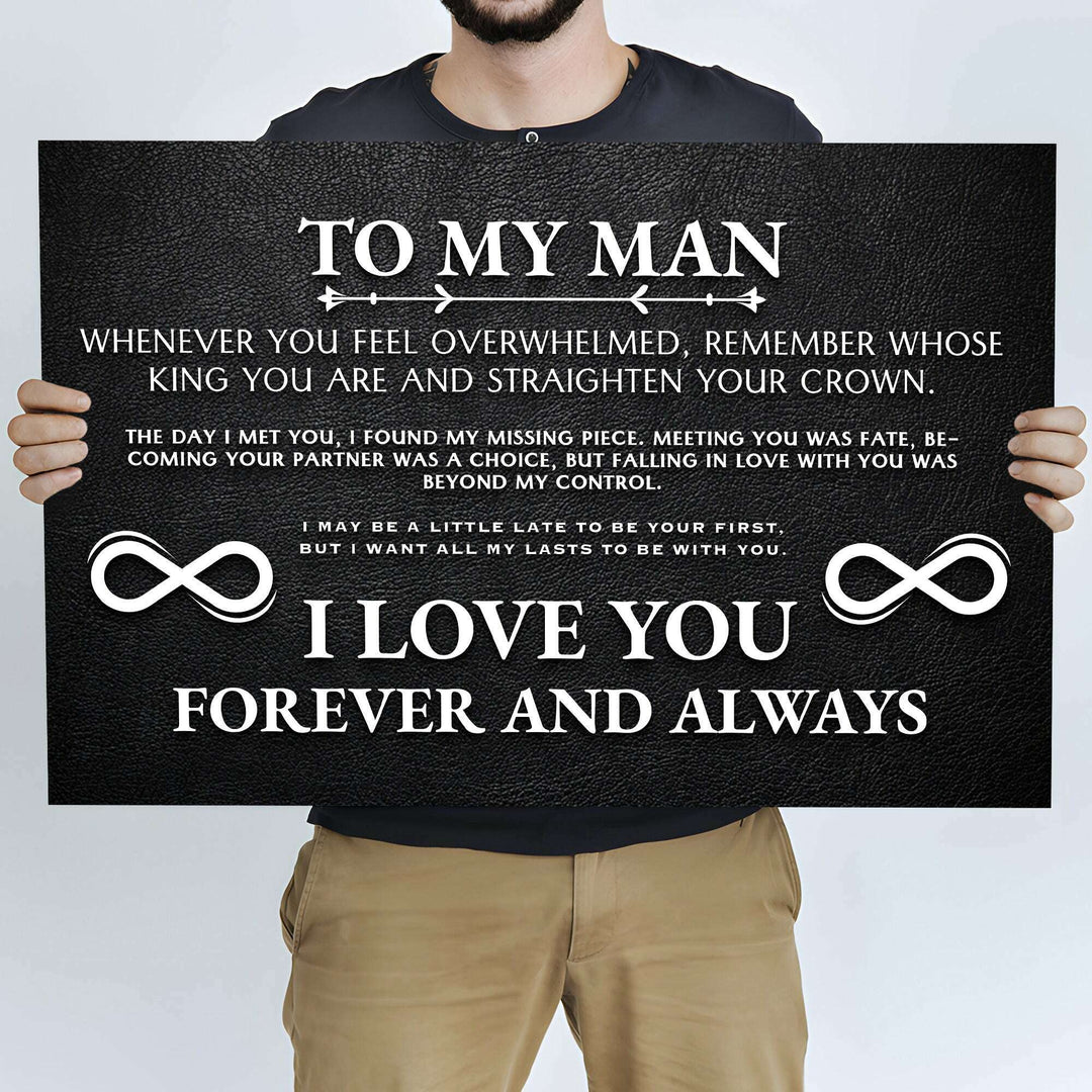 To My Man Father's Day Gift Sign II