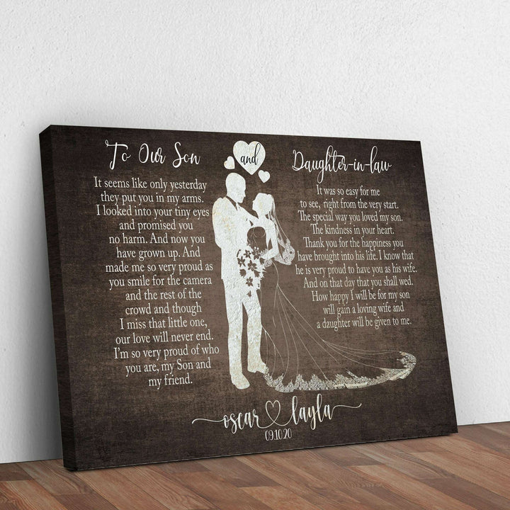 To My Son and Daughter In Law Sign