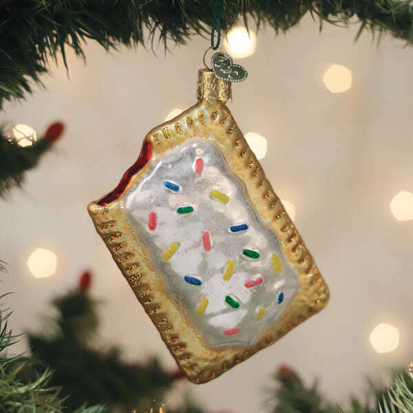 Old World Christmas Toaster Pastry Blown Glass Ornament