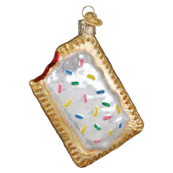 Old World Christmas Toaster Pastry Blown Glass Ornament