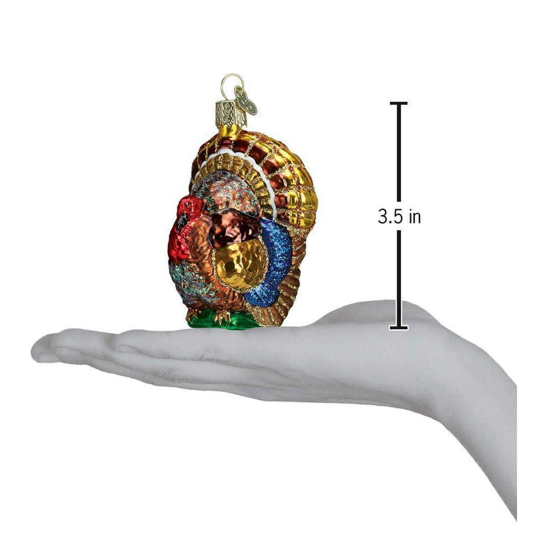 Old World Christmas Tom Turkey Blown Glass Ornament