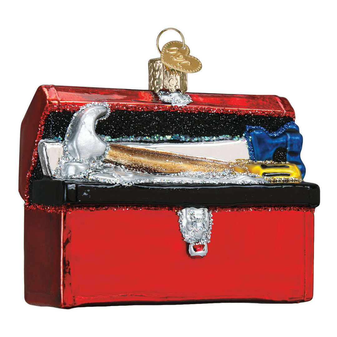 Old World Christmas Toolbox Blown Glass Ornament