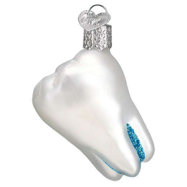 Old World Christmas Tooth Blown Glass Ornament