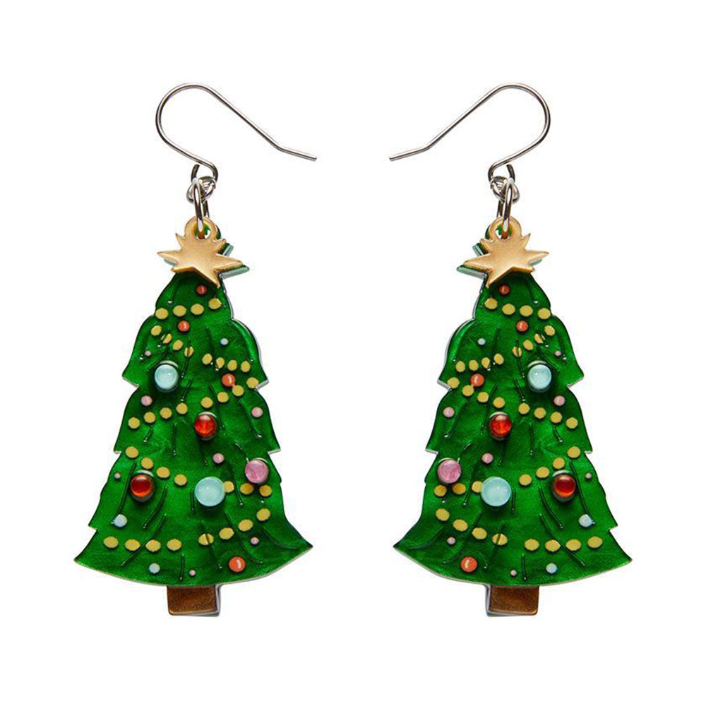 Topped With Tinsel Drop Earrings by Erstwilder image