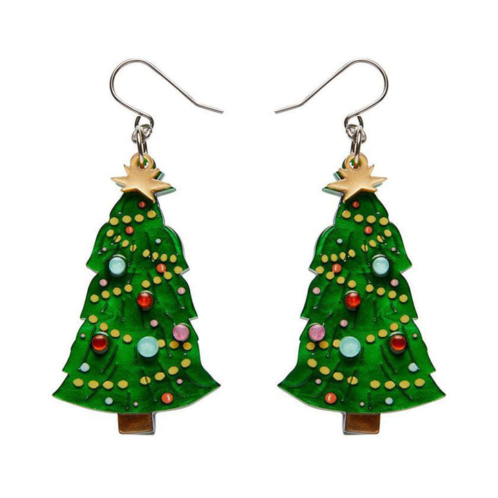 Topped With Tinsel Drop Earrings by Erstwilder image