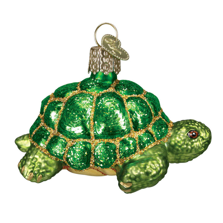 Old World Christmas Tortoise Blown Glass Ornament