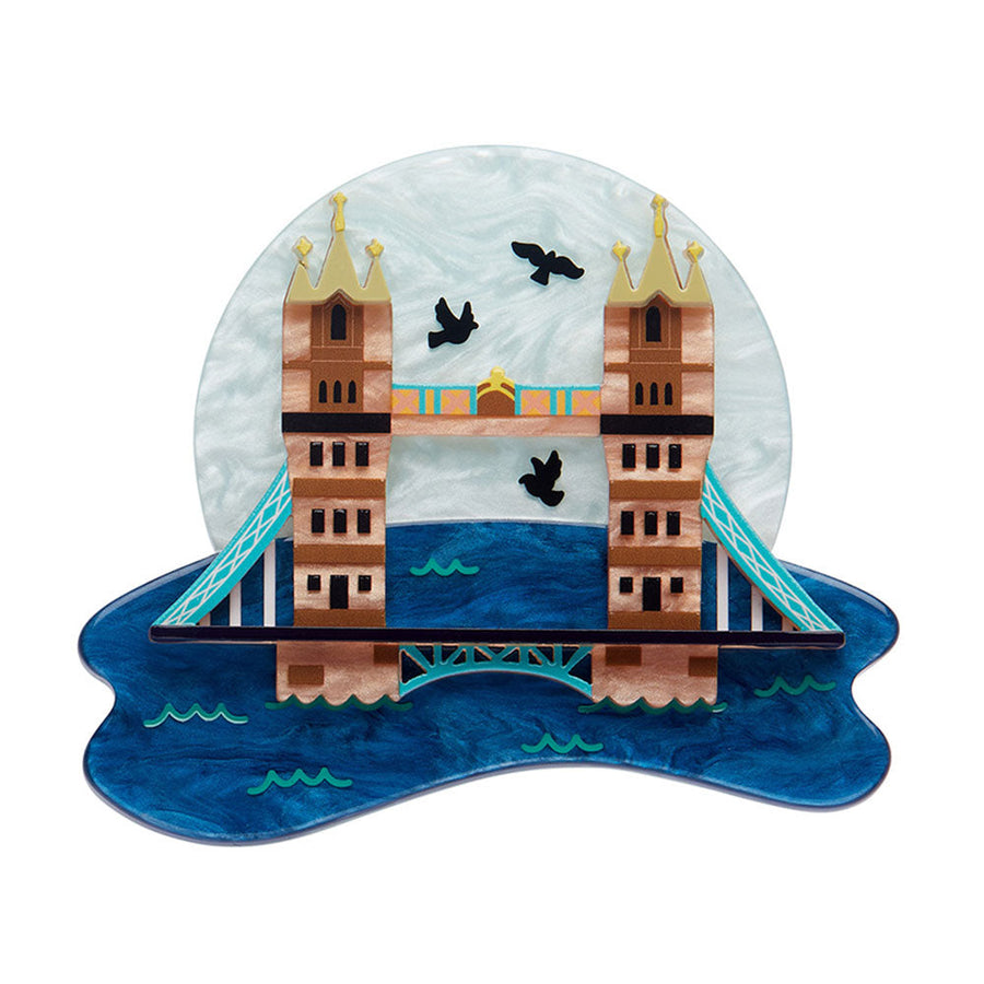 Tower Bridge Brooch by Erstwilder