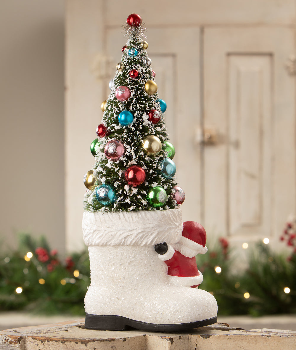 Santa Boot with Tree by Bethany Lowe Designs, image 2