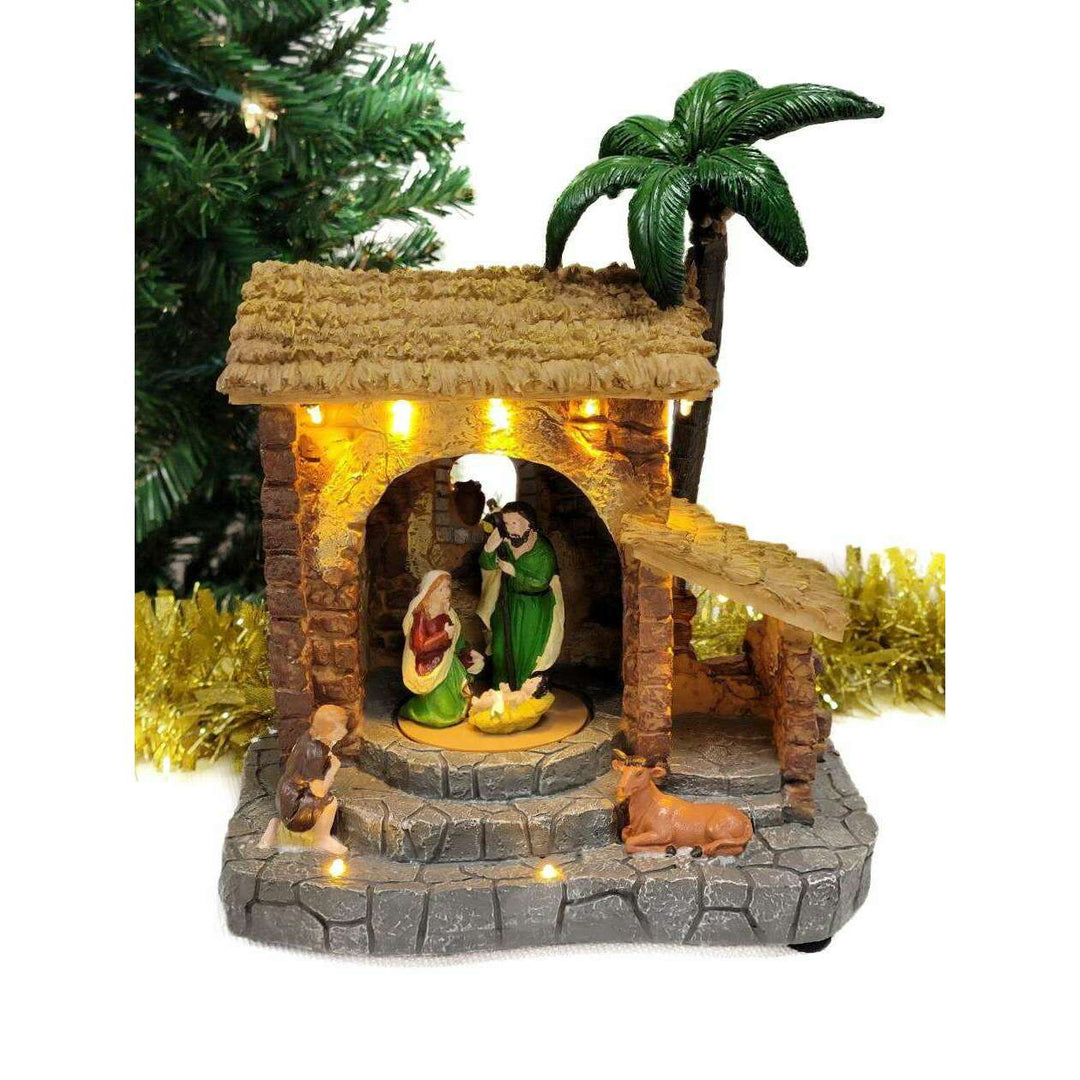 Traditional Nativity Scene Christmas Miniature. Christmas Village F07M4-2