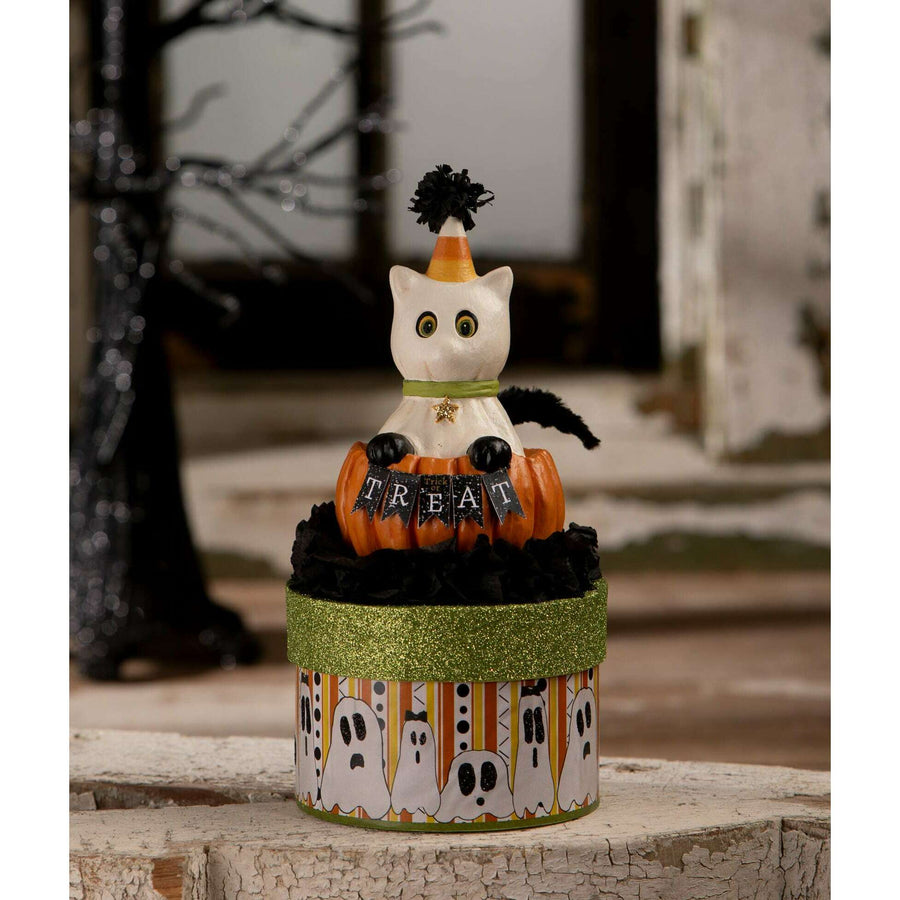 Treat Casper on Box by Bethany Lowe Designs, halloween decor