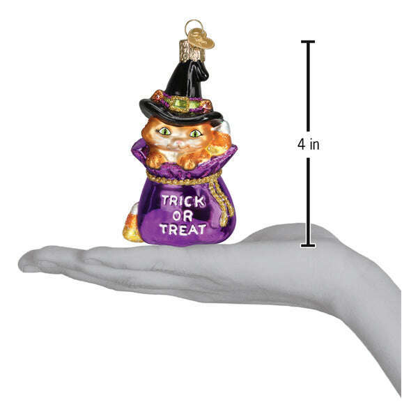 Trick-or-treat Kitty Ornament