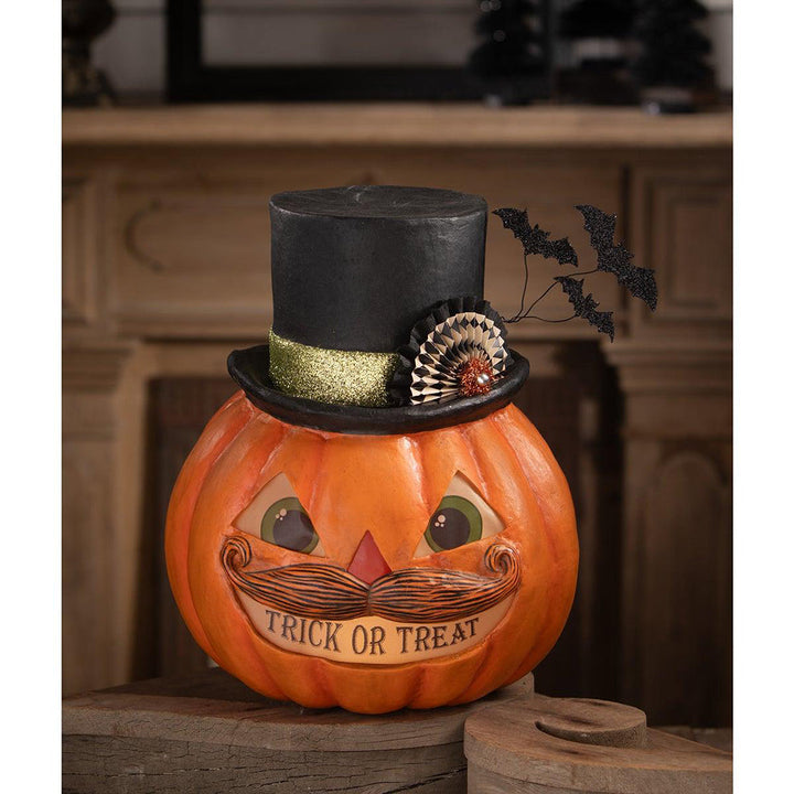 Trick or Treat Pumpkin Stache by Bethany Lowe Designs image 1