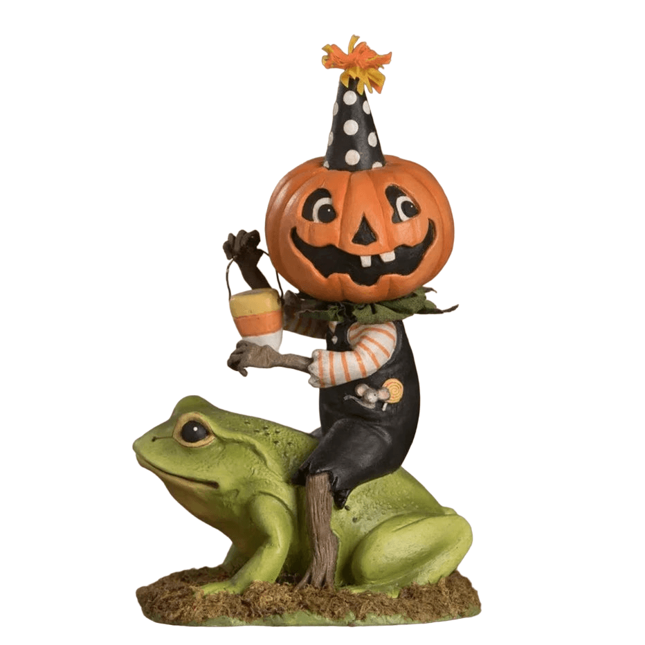 Tricky Beau Riding Frog by Bethany Lowe - Quirks!