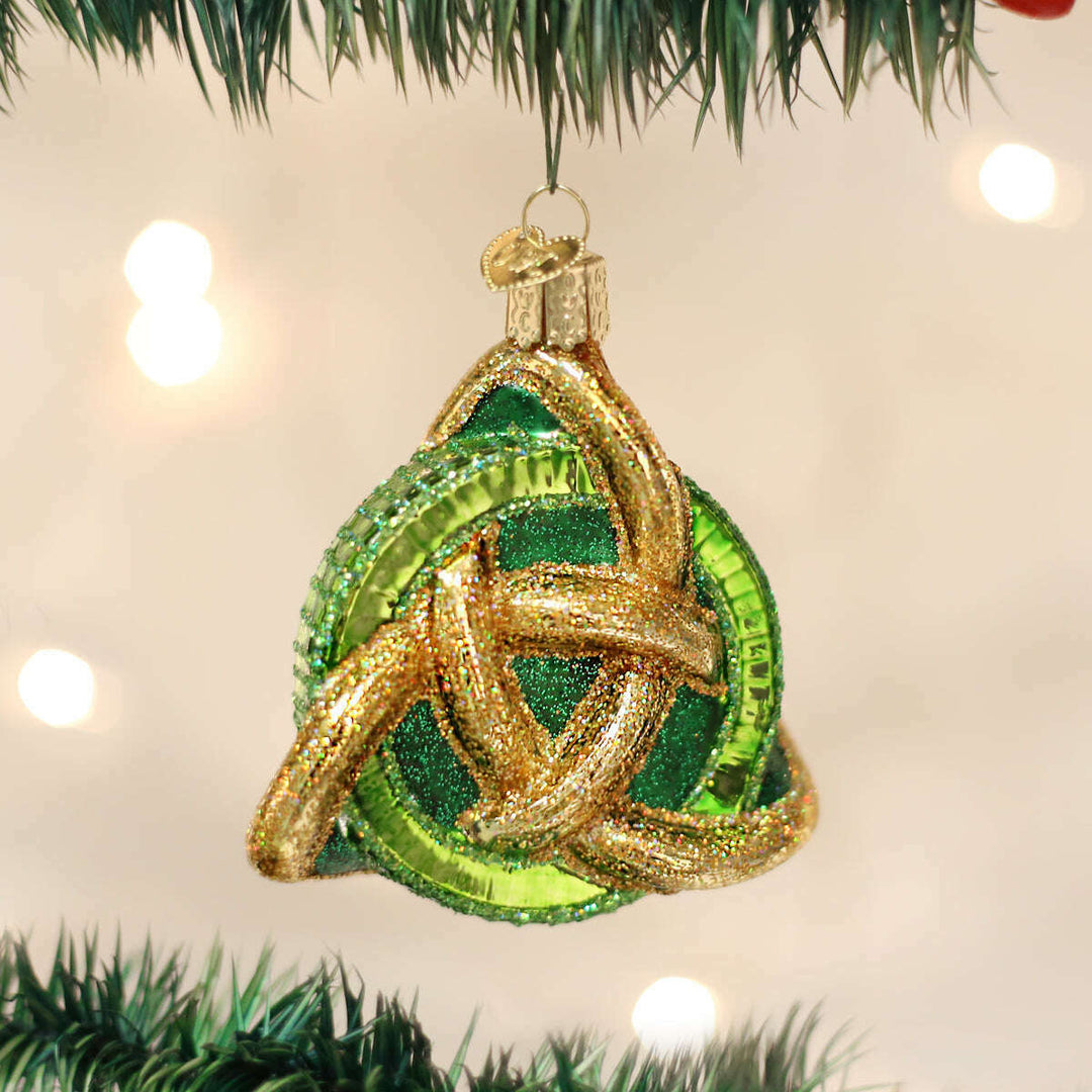 Old World Christmas Trinity Knot Blown Glass Ornament