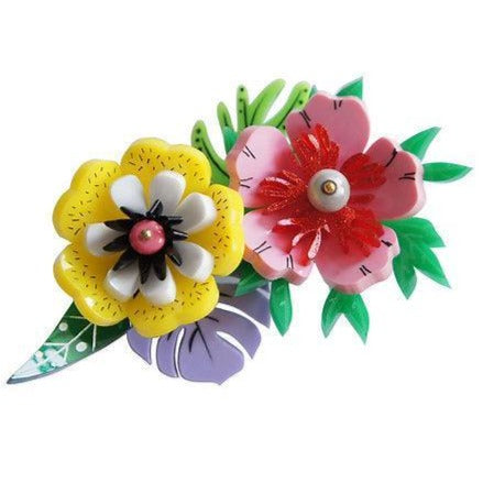 Tropical Flowers Brooch by Laliblue - Quirks!