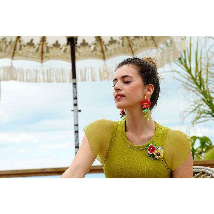 Tropical Flowers Brooch by Laliblue - Quirks!