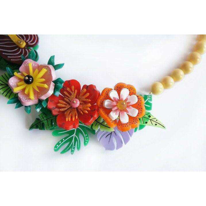 Tropical Flowers Necklace by Laliblue - Quirks!