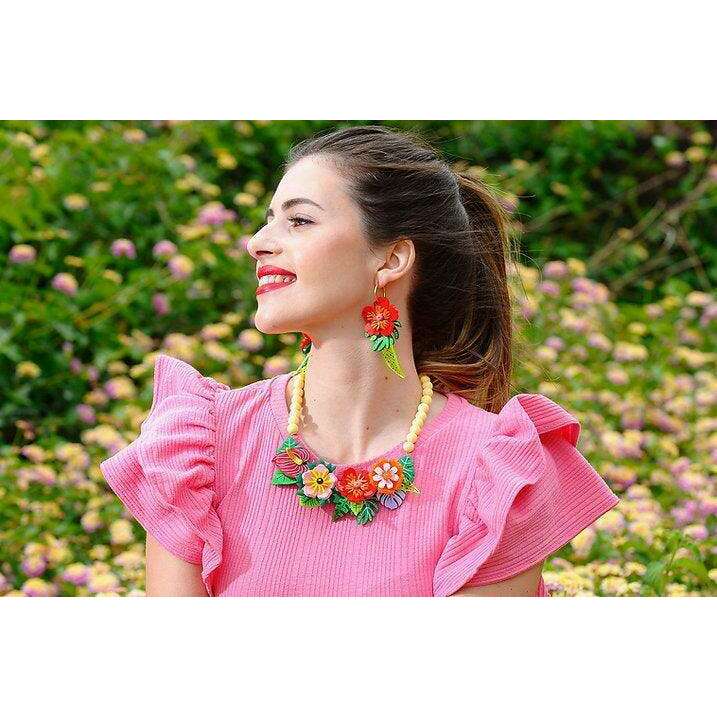 Tropical Flowers Necklace by Laliblue - Quirks!