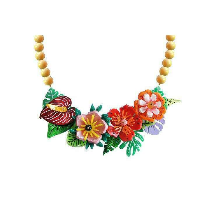 Tropical Flowers Necklace by Laliblue - Quirks!