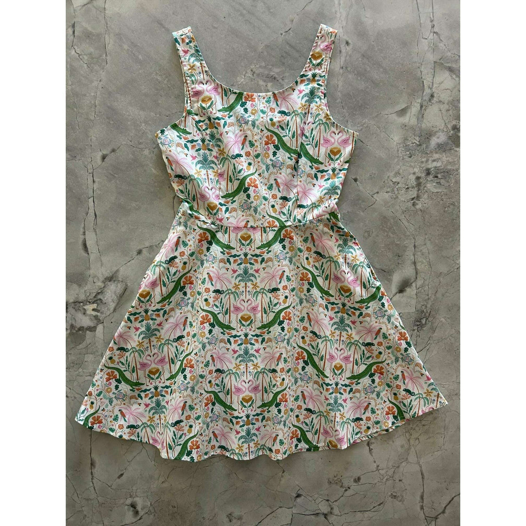 Tropical Skater Dress - Medium only, 1 left!