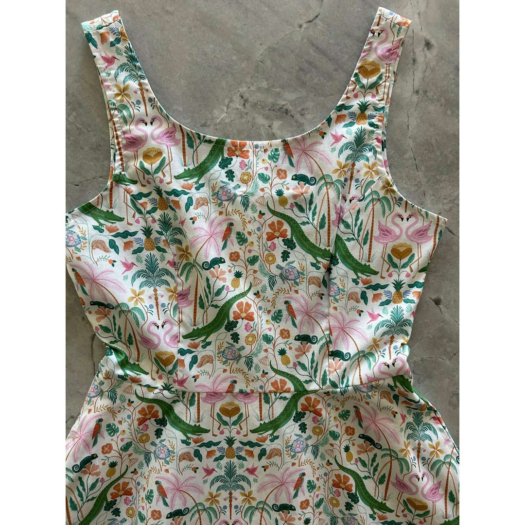Tropical Skater Dress - Medium only, 1 left!