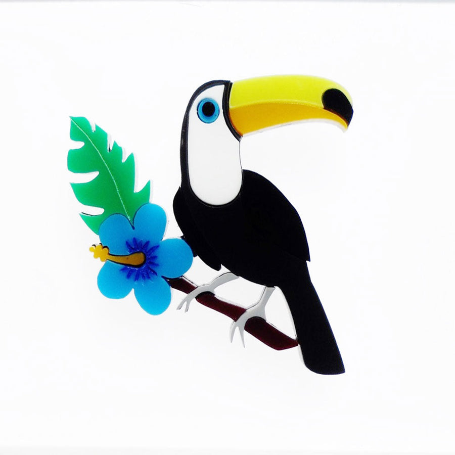 Tropical Toucan Brooch by Cherryloco Jewellery 1