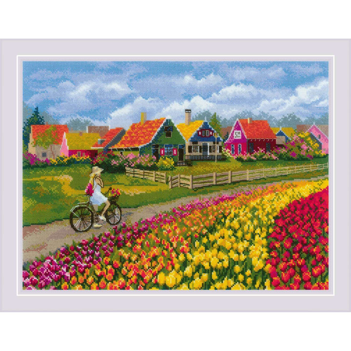 Tulip Field R2148 Counted Cross Stitch Kit