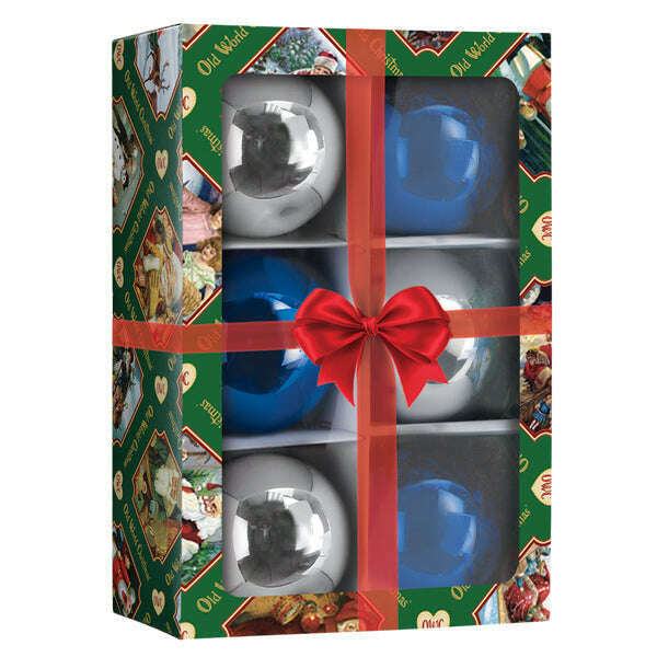 Old World Christmas Twilight Balls 3.5-Inch 6-Count Ornament Set