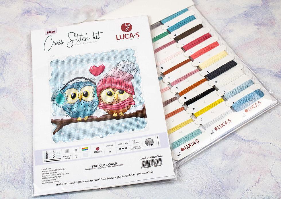 Two Cute Owls B1400L Counted Cross-Stitch Kit