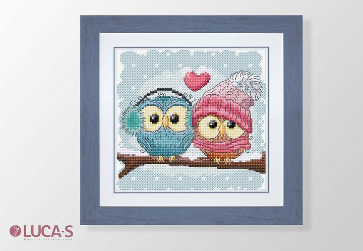 Two Cute Owls B1400L Counted Cross-Stitch Kit