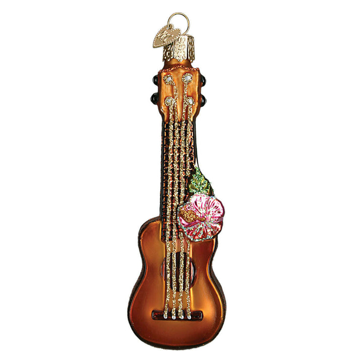 Old World Christmas Ukulele Blown Glass Ornament
