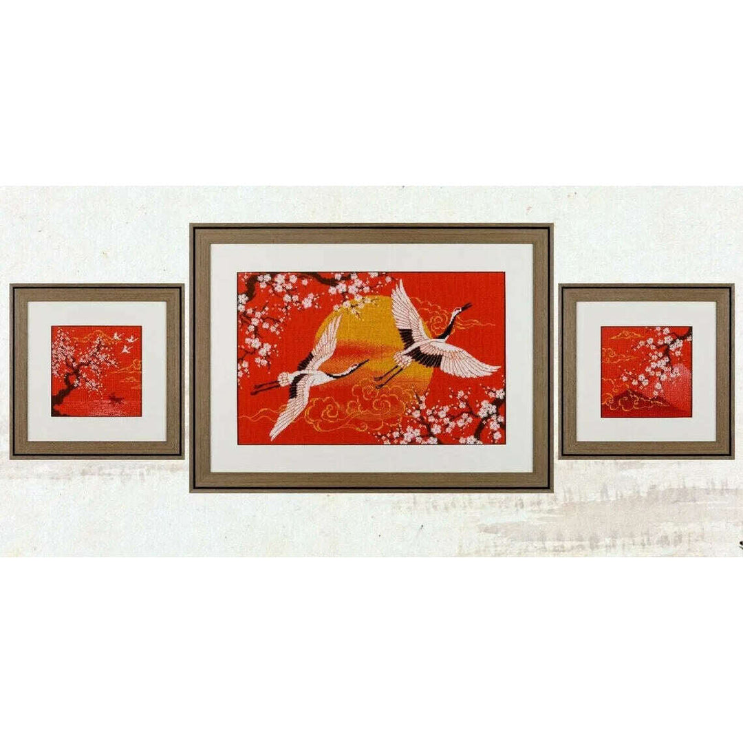 Under Heaven. Cranes R2077 Counted Cross Stitch Kit